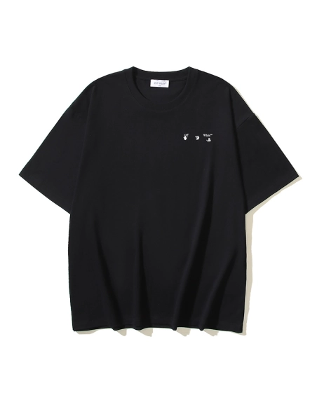 Off-white T-Shirt 161 Black White,Off White T Shirt,Tshirt,APPAREL