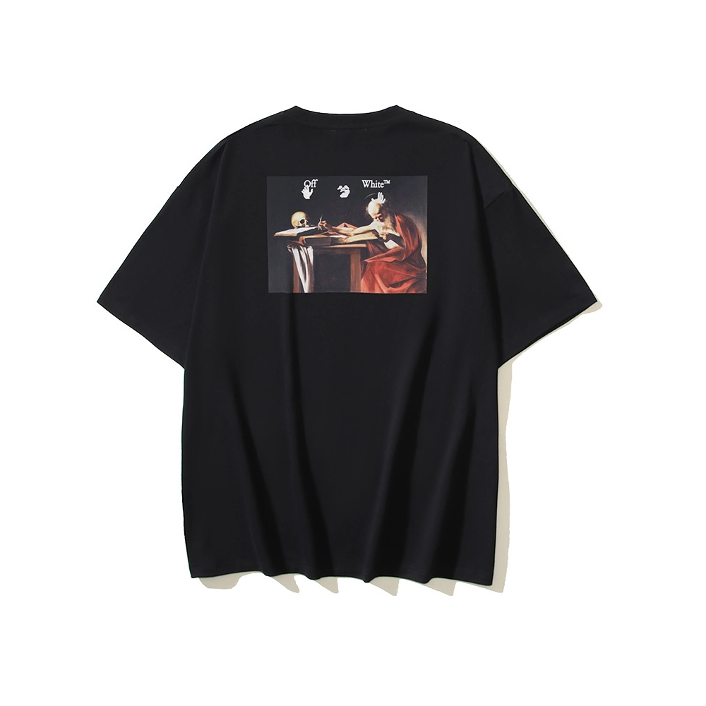 Off-white T-Shirt 161 Black White,Off White T Shirt,Tshirt,APPAREL