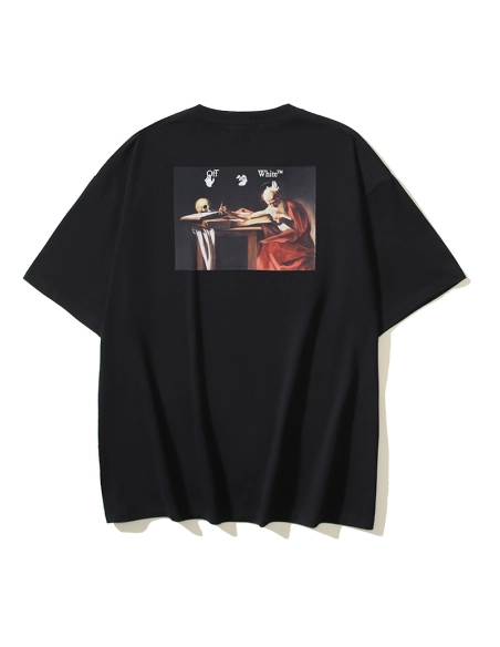 Off-white T-Shirt 161 Black White,Off White T Shirt,Tshirt,APPAREL