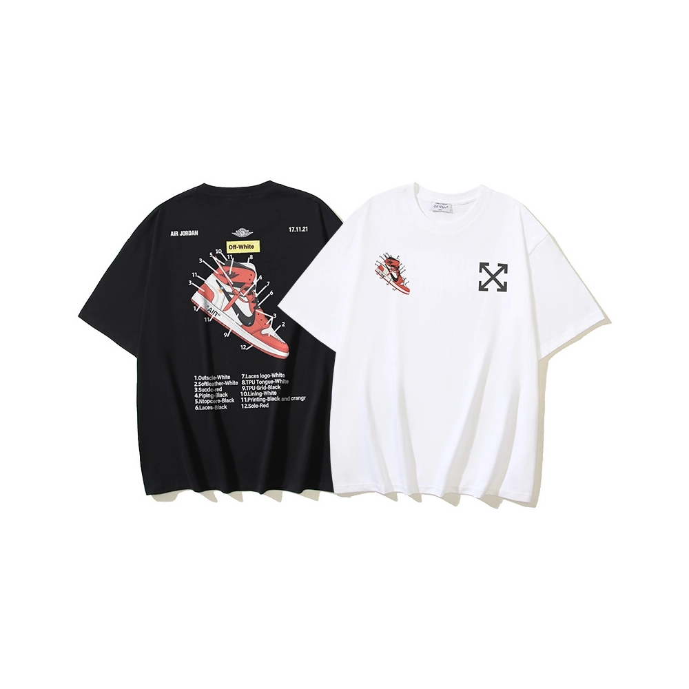 Off-white T-Shirt 162 Black White,Off White T Shirt,Tshirt,APPAREL