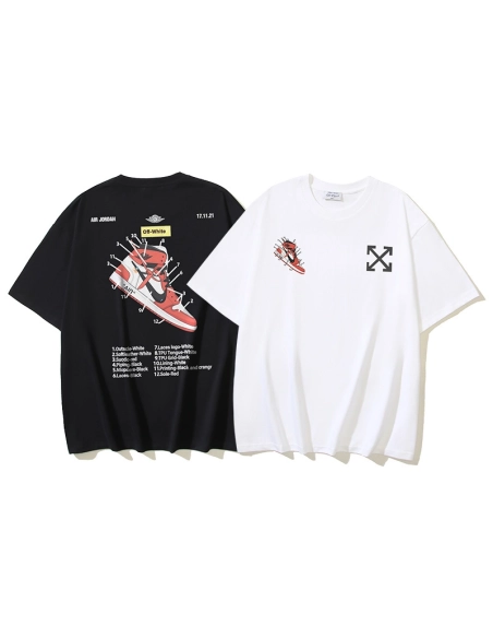Off-white T-Shirt 162 Black White,Off White T Shirt,Tshirt,APPAREL