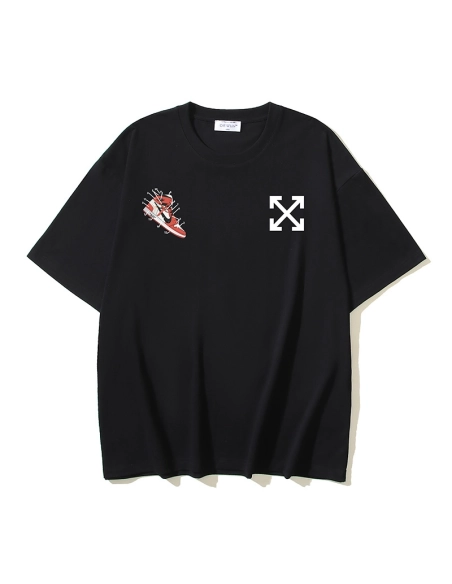 Off-white T-Shirt 162 Black White,Off White T Shirt,Tshirt,APPAREL