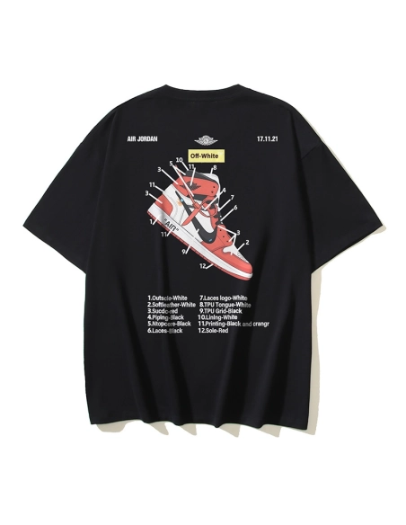 Off-white T-Shirt 162 Black White,Off White T Shirt,Tshirt,APPAREL