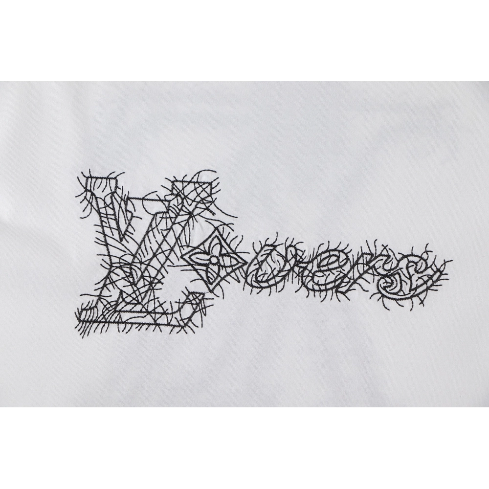 Louis Vuitton T-shirt W2614 Black White,Louis Vuitton T Shirt,Tshirt,APPAREL