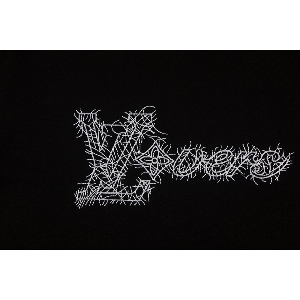 Louis Vuitton T-shirt W2614 Black White,Louis Vuitton T Shirt,Tshirt,APPAREL