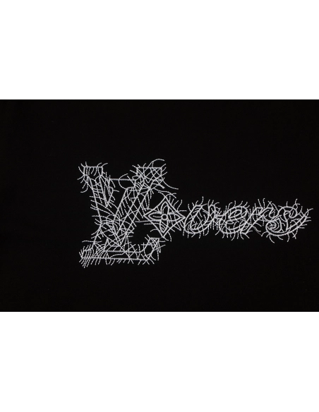 Louis Vuitton T-shirt W2614 Black White,Louis Vuitton T Shirt,Tshirt,APPAREL
