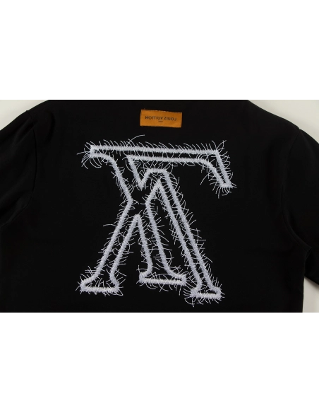 Louis Vuitton T-shirt W2614 Black White,Louis Vuitton T Shirt,Tshirt,APPAREL