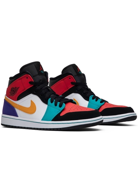 AIR JORDAN 1 MID MULTICOLOR 554724 125,AIR JORDAN 1 MID,Air Jordan