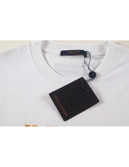 Louis Vuitton T-shirt W2643 Black White,Louis Vuitton T Shirt,Tshirt,APPAREL