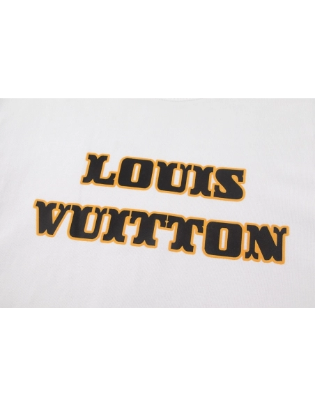 Louis Vuitton T-shirt W2643 Black White,Louis Vuitton T Shirt,Tshirt,APPAREL