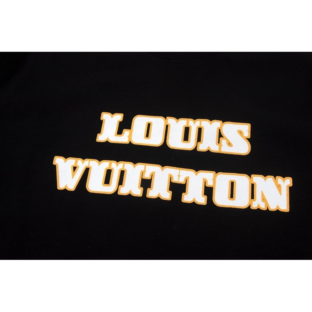 Louis Vuitton T-shirt W2643 Black White,Louis Vuitton T Shirt,Tshirt,APPAREL