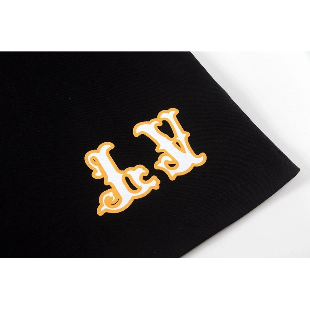 Louis Vuitton T-shirt W2643 Black White,Louis Vuitton T Shirt,Tshirt,APPAREL