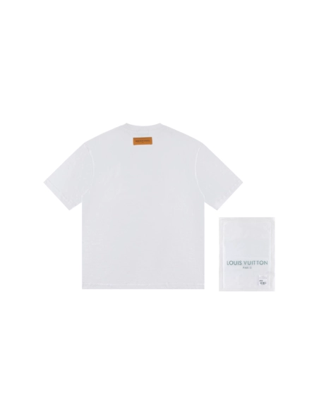 Louis Vuitton T-shirt W2512 Black White,Louis Vuitton T Shirt,Tshirt,APPAREL