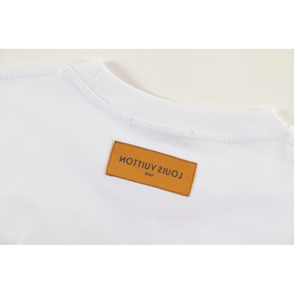 Louis Vuitton T-shirt W2512 Black White,Louis Vuitton T Shirt,Tshirt,APPAREL