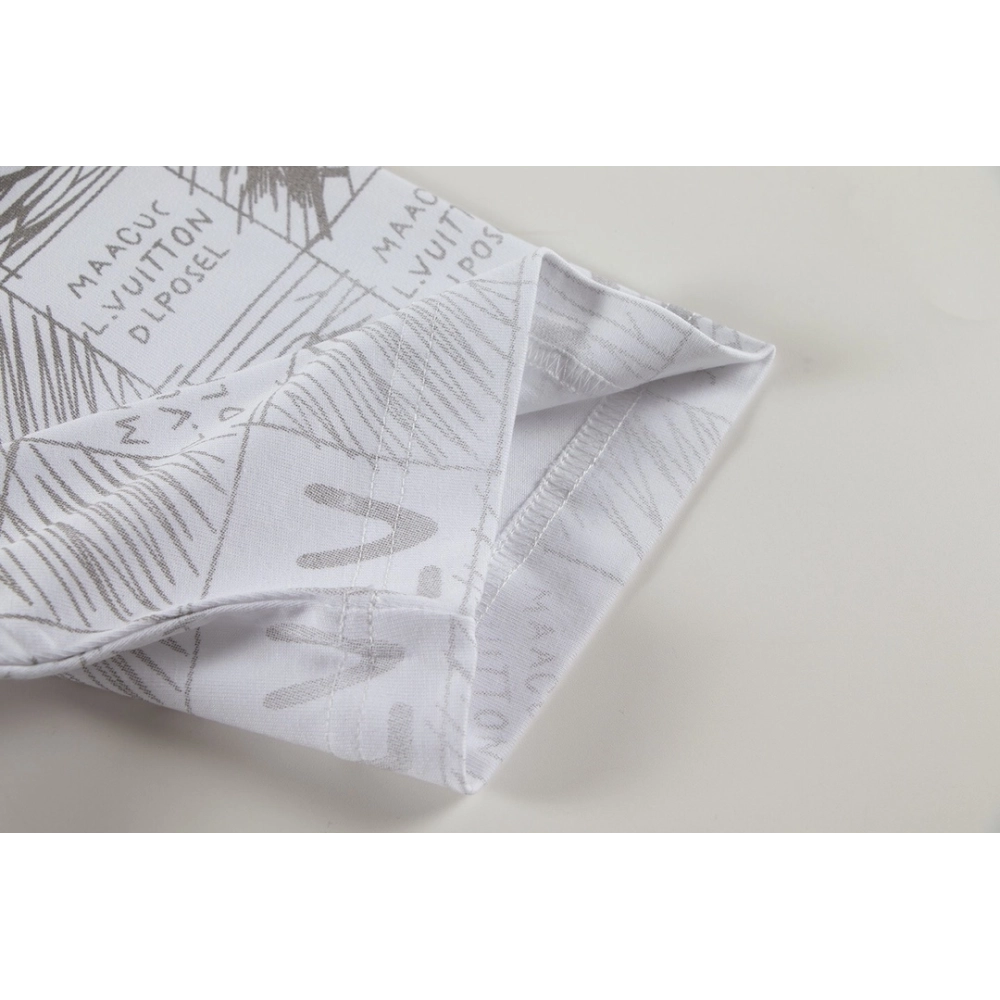 Louis Vuitton T-shirt W2644 Black White,Louis Vuitton T Shirt,Tshirt,APPAREL