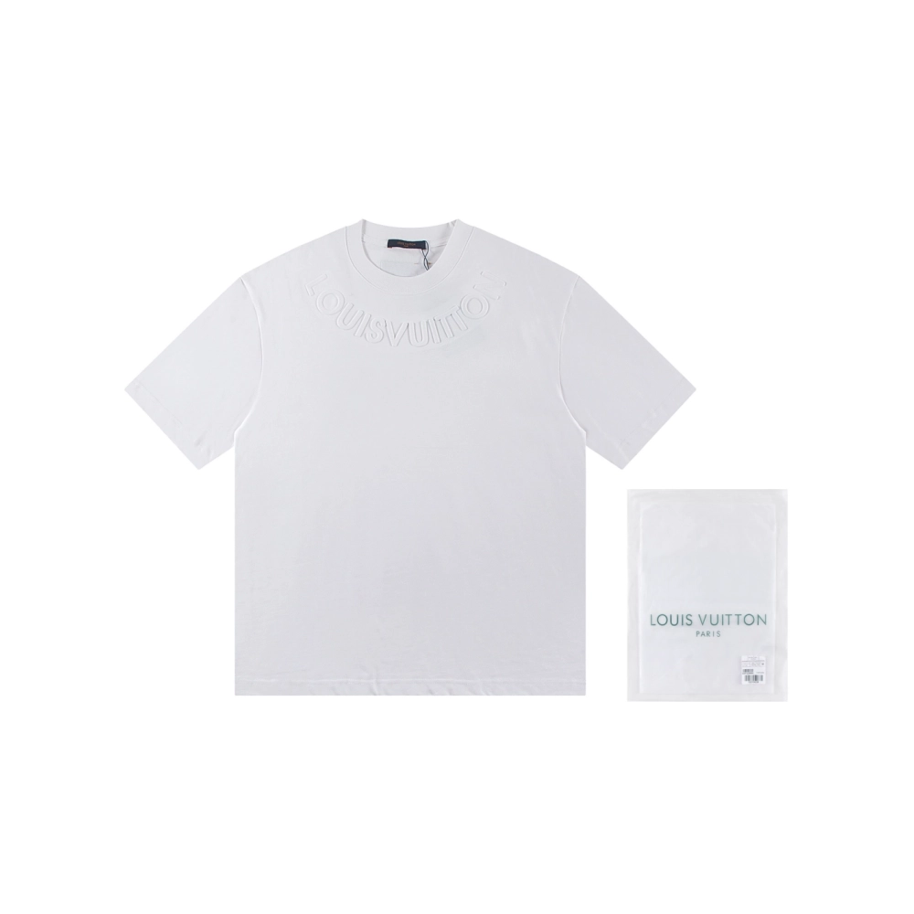 Louis Vuitton T-shirt W2549 Black White,Louis Vuitton T Shirt,Tshirt,APPAREL