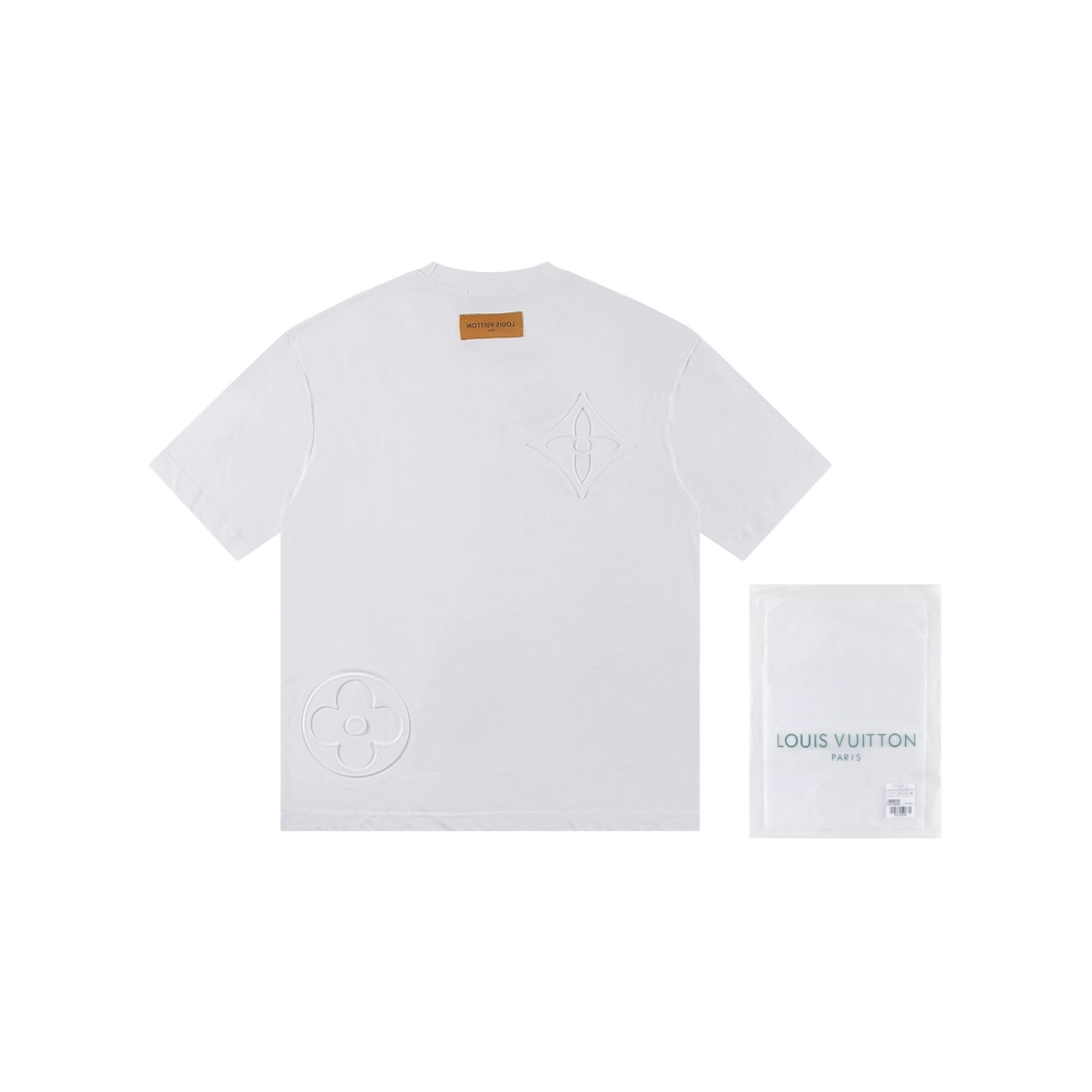 Louis Vuitton T-shirt W2549 Black White,Louis Vuitton T Shirt,Tshirt,APPAREL