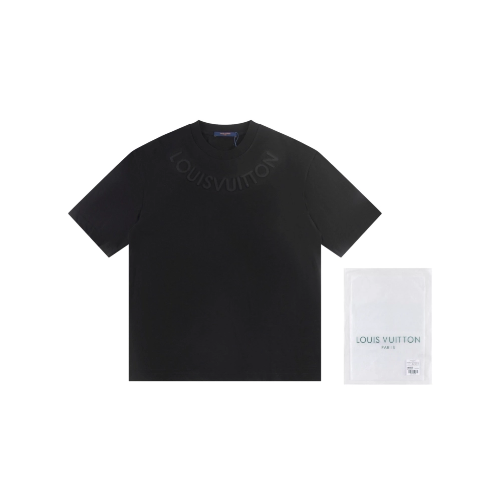 Louis Vuitton T-shirt W2549 Black White,Louis Vuitton T Shirt,Tshirt,APPAREL