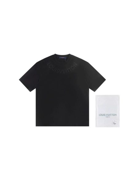 Louis Vuitton T-shirt W2549 Black White,Louis Vuitton T Shirt,Tshirt,APPAREL