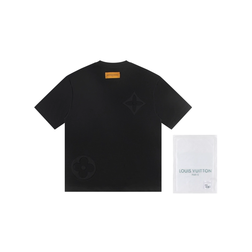 Louis Vuitton T-shirt W2549 Black White,Louis Vuitton T Shirt,Tshirt,APPAREL