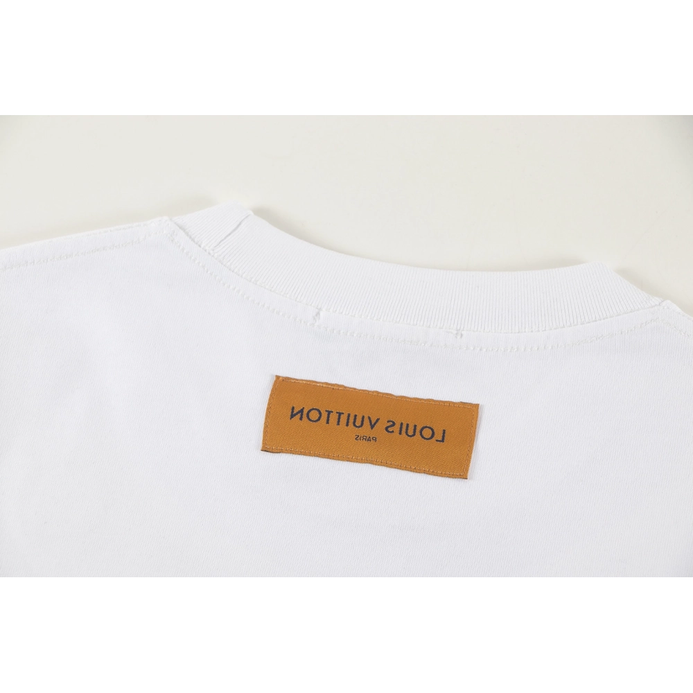 Louis Vuitton T-shirt W2549 Black White,Louis Vuitton T Shirt,Tshirt,APPAREL