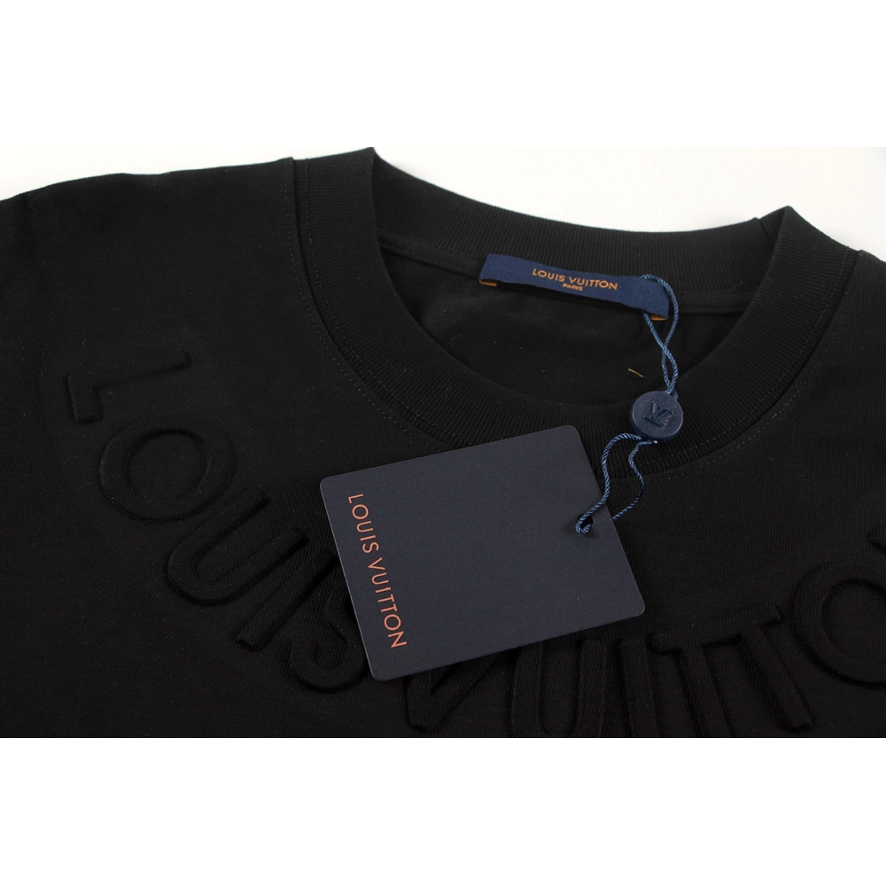 Louis Vuitton T-shirt W2549 Black White,Louis Vuitton T Shirt,Tshirt,APPAREL
