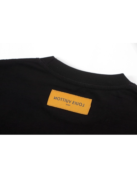 Louis Vuitton T-shirt W2549 Black White,Louis Vuitton T Shirt,Tshirt,APPAREL