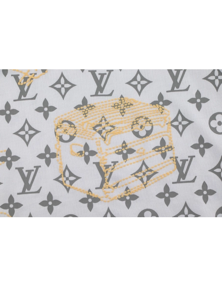 Louis Vuitton T-shirt W2948 Black White,Louis Vuitton T Shirt,Tshirt,APPAREL