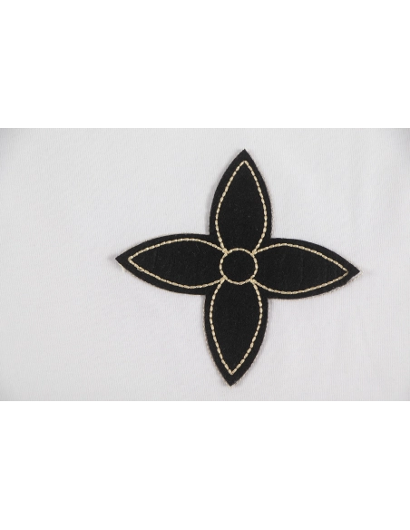 Louis Vuitton T-shirt W2658 Black White,Louis Vuitton T Shirt,Tshirt,APPAREL