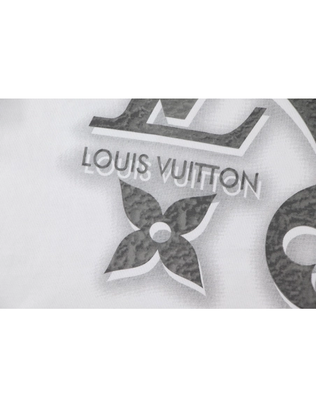 Louis Vuitton T-shirt W2627 Black White,Louis Vuitton T Shirt,Tshirt,APPAREL