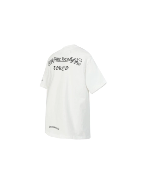Chrome Hearts T-shirt 2201 Black White,Chrome Hearts T Shirt,Tshirt,APPAREL
