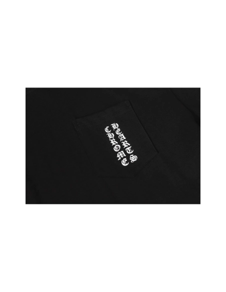 Chrome Hearts T-shirt 2201 Black White,Chrome Hearts T Shirt,Tshirt,APPAREL