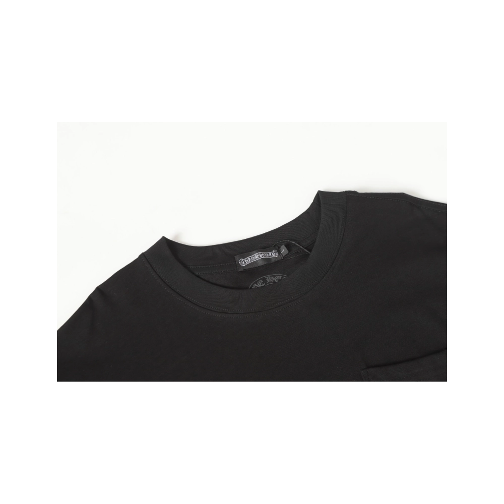 Chrome Hearts T-shirt 2201 Black White,Chrome Hearts T Shirt,Tshirt,APPAREL