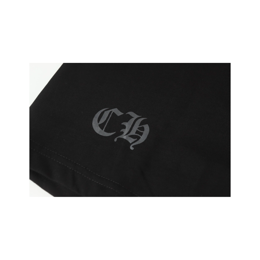 Chrome Hearts T-shirt 2201 Black White,Chrome Hearts T Shirt,Tshirt,APPAREL