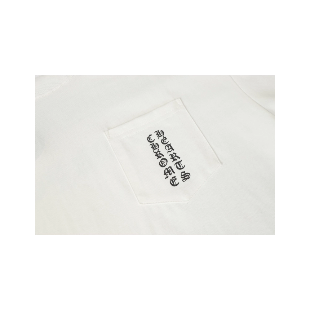 Chrome Hearts T-shirt 2201 Black White,Chrome Hearts T Shirt,Tshirt,APPAREL