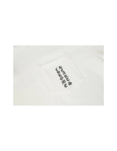 Chrome Hearts T-shirt 2201 Black White,Chrome Hearts T Shirt,Tshirt,APPAREL