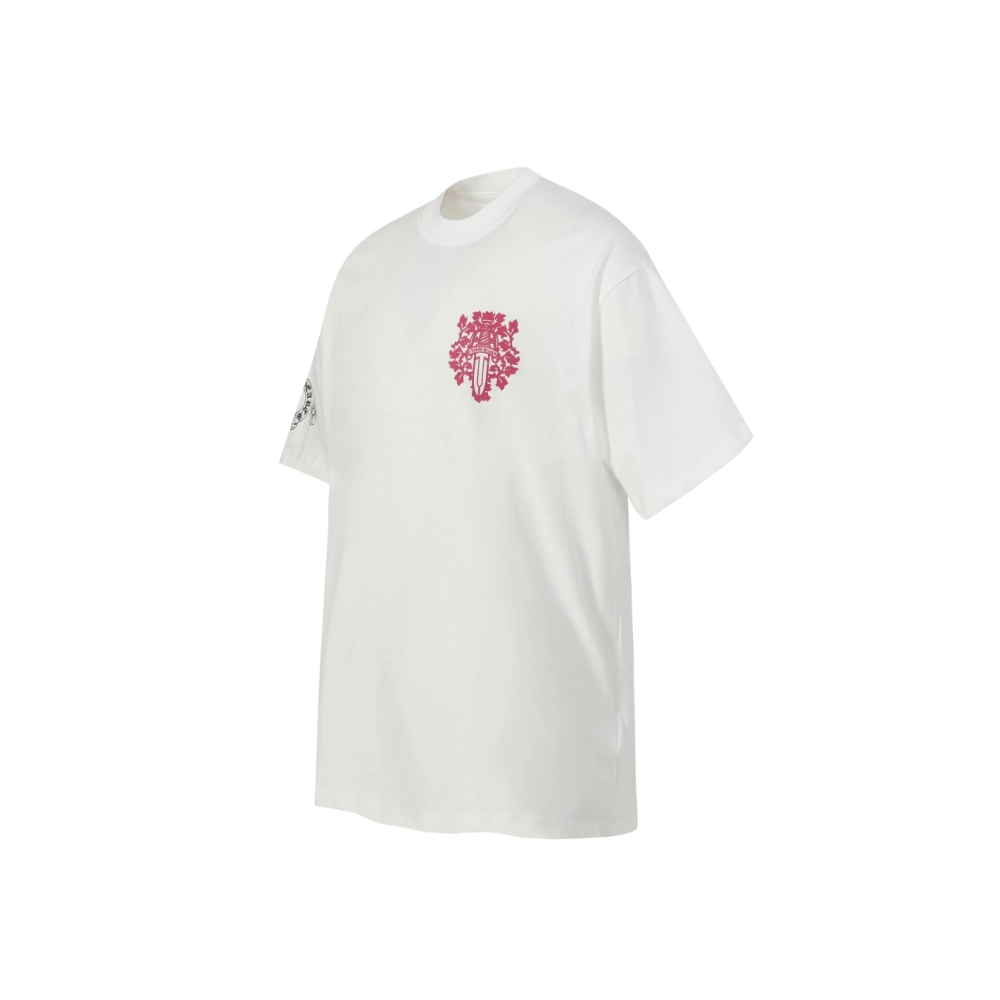 Chrome Hearts T-shirt 2204 Black White,Chrome Hearts T Shirt,Tshirt,APPAREL
