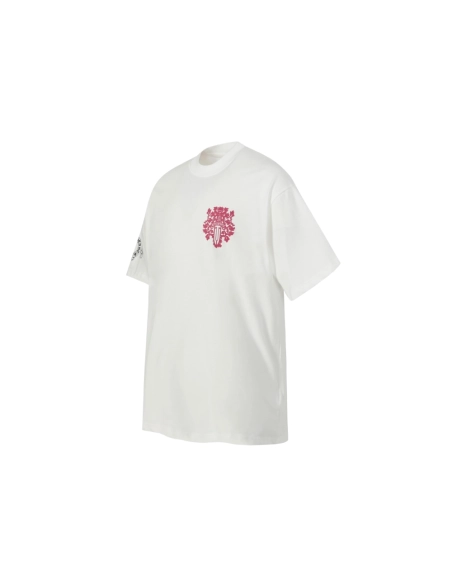 Chrome Hearts T-shirt 2204 Black White,Chrome Hearts T Shirt,Tshirt,APPAREL