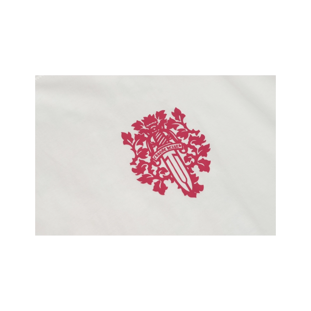 Chrome Hearts T-shirt 2204 Black White,Chrome Hearts T Shirt,Tshirt,APPAREL