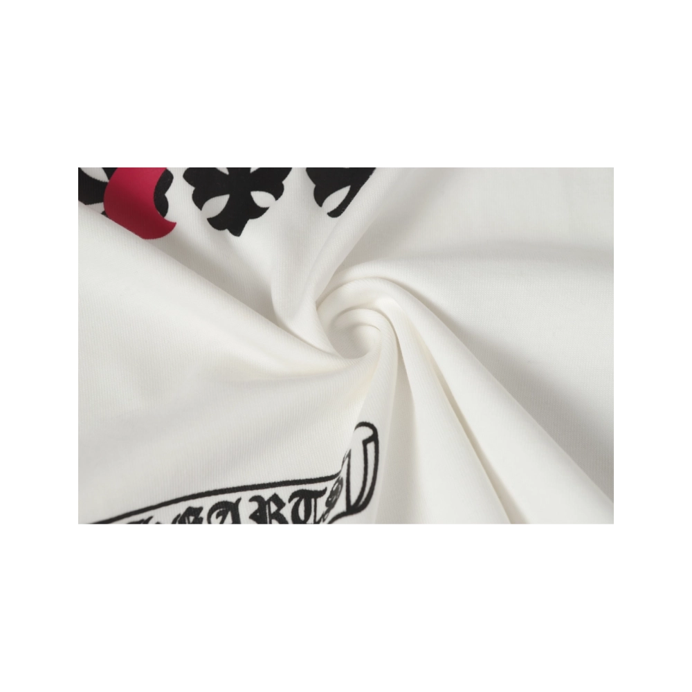 Chrome Hearts T-shirt 2204 Black White,Chrome Hearts T Shirt,Tshirt,APPAREL