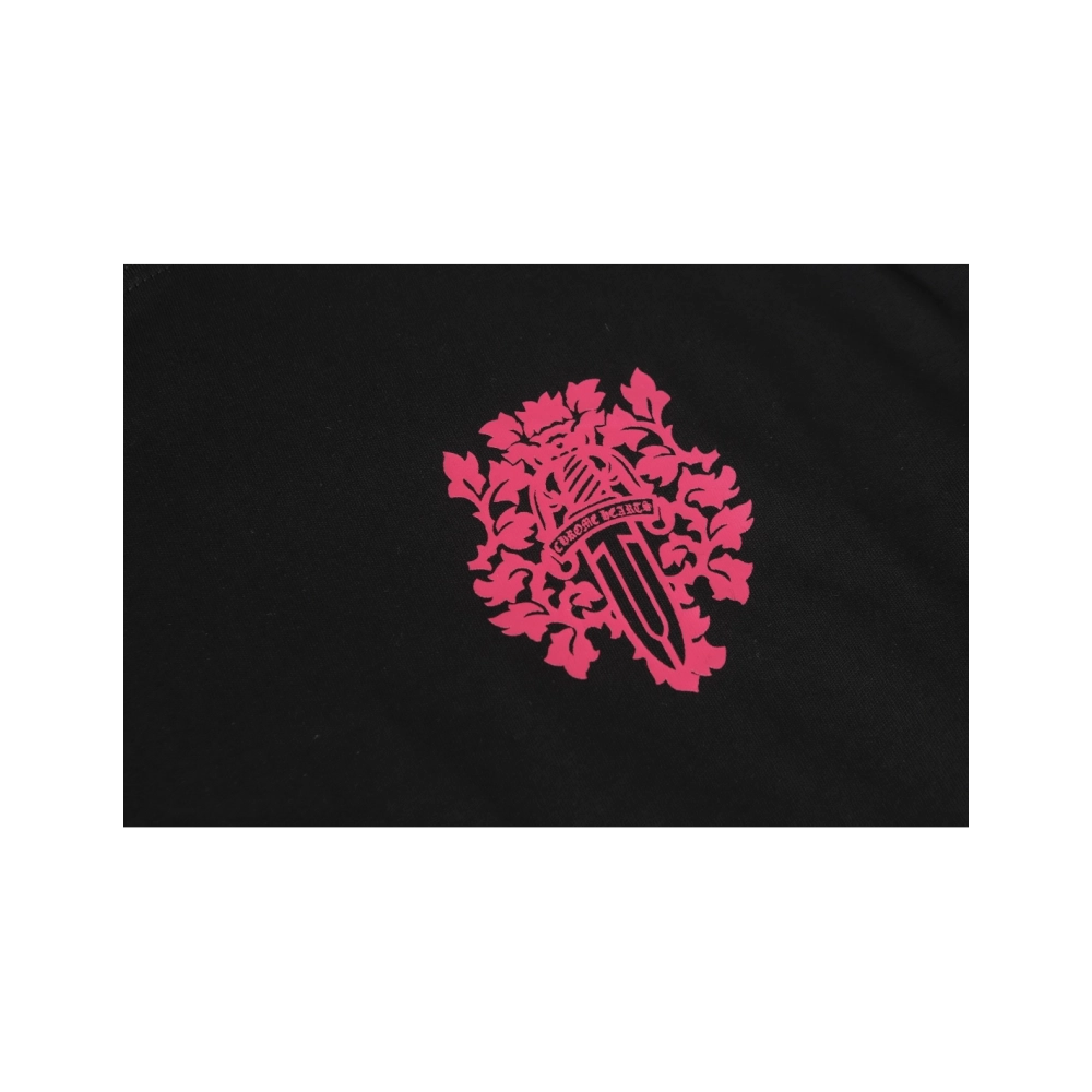 Chrome Hearts T-shirt 2204 Black White,Chrome Hearts T Shirt,Tshirt,APPAREL