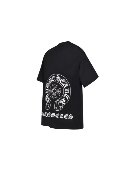 Chrome Hearts T-shirt 2211 Black White,Chrome Hearts T Shirt,Tshirt,APPAREL
