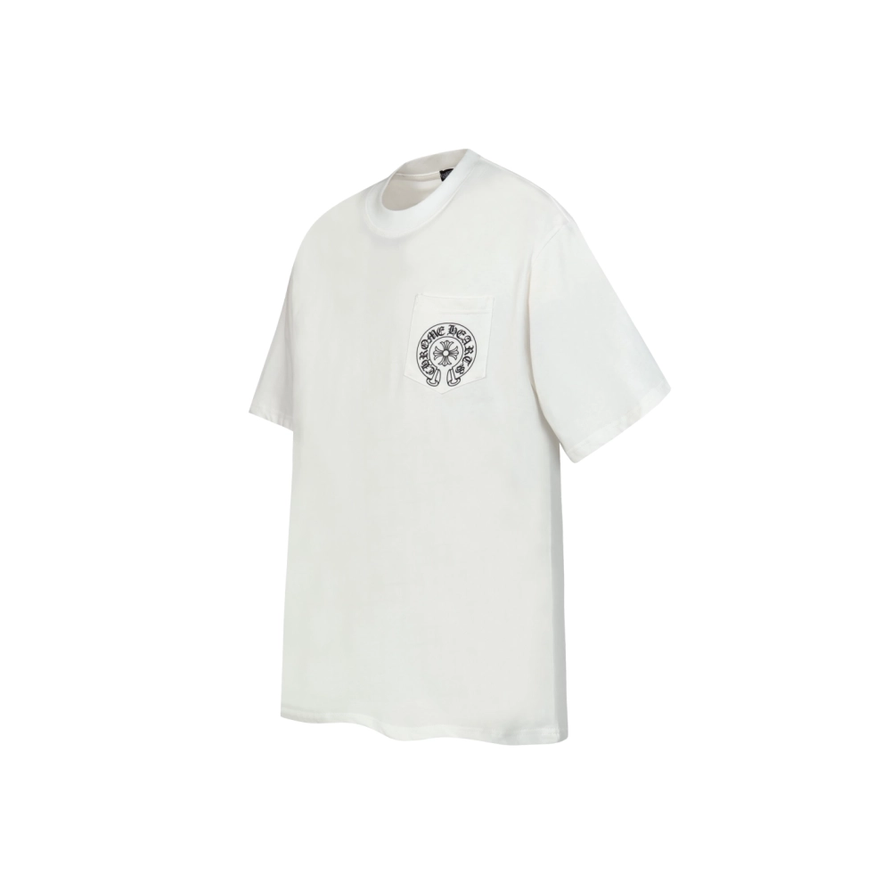 Chrome Hearts T-shirt 2211 Black White,Chrome Hearts T Shirt,Tshirt,APPAREL