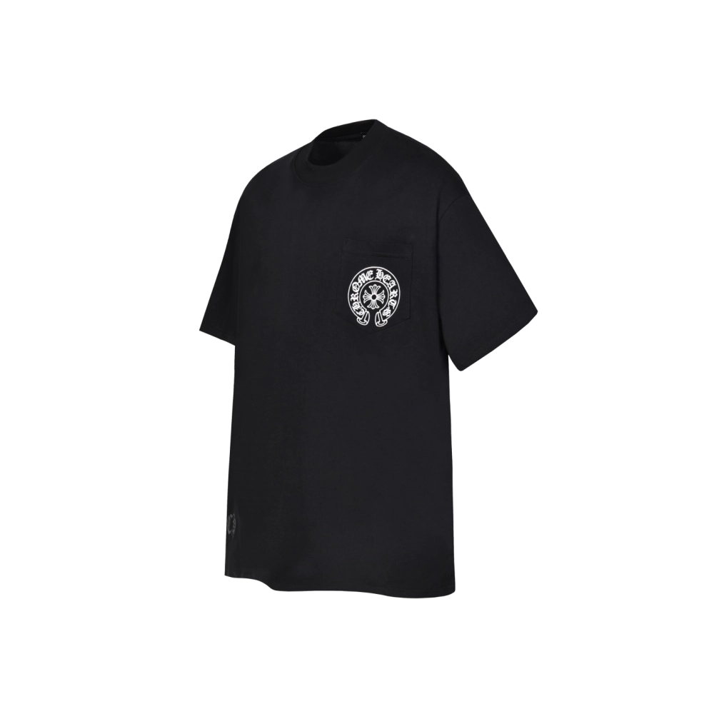 Chrome Hearts T-shirt 2211 Black White,Chrome Hearts T Shirt,Tshirt,APPAREL