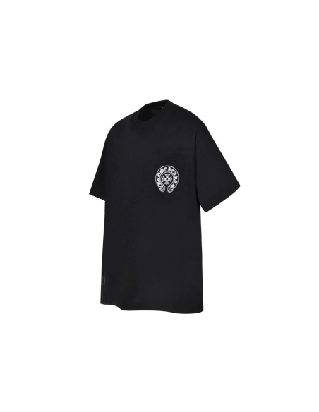 Chrome Hearts T-shirt 2211 Black White,Chrome Hearts T Shirt,Tshirt,APPAREL