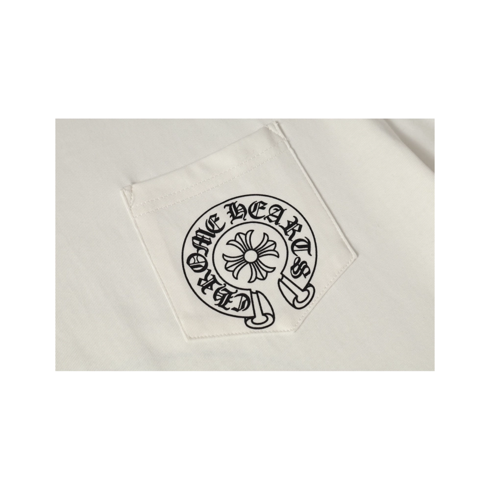 Chrome Hearts T-shirt 2211 Black White,Chrome Hearts T Shirt,Tshirt,APPAREL