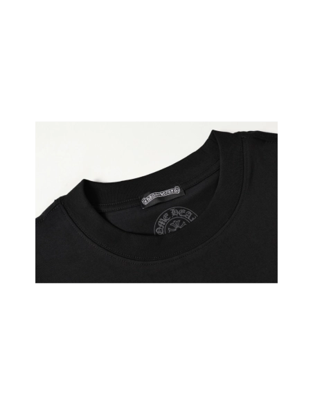 Chrome Hearts T-shirt 2211 Black White,Chrome Hearts T Shirt,Tshirt,APPAREL