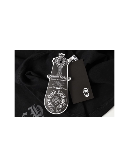 Chrome Hearts T-shirt 2211 Black White,Chrome Hearts T Shirt,Tshirt,APPAREL