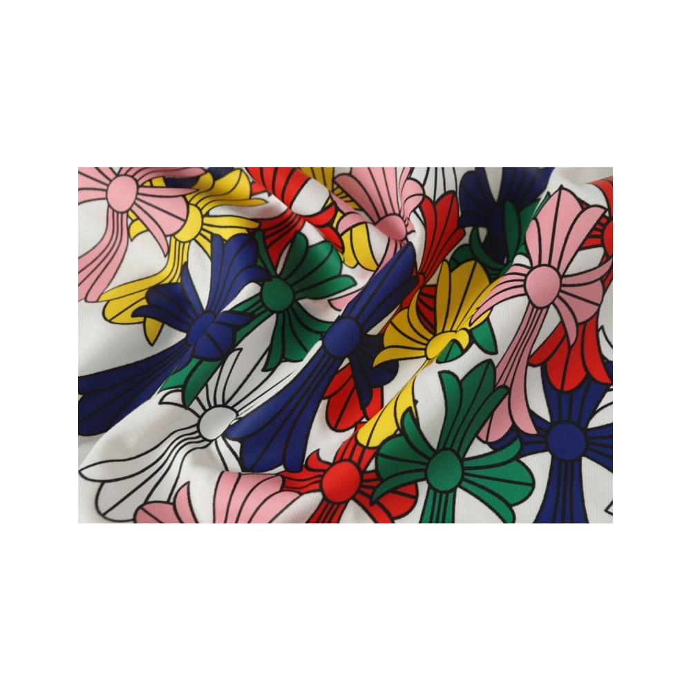 Chrome Hearts T-shirt 2202 Black White,Chrome Hearts T Shirt,Tshirt,APPAREL