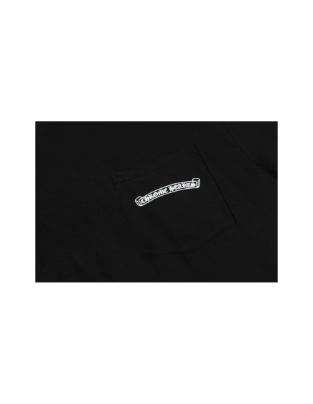 Chrome Hearts T-shirt 2202 Black White,Chrome Hearts T Shirt,Tshirt,APPAREL